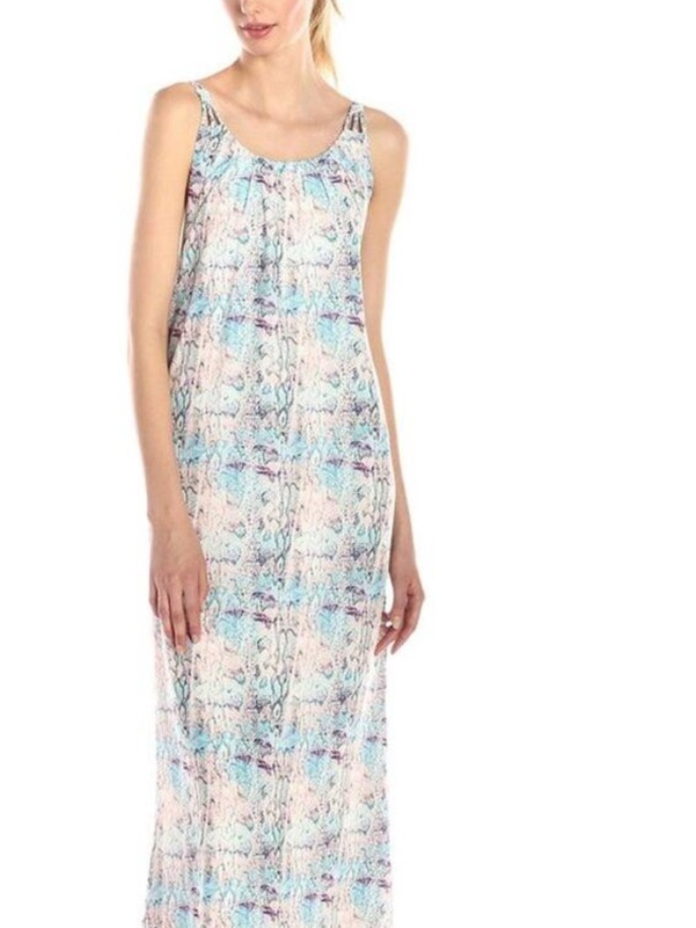 LOVERS + FRIENDS | Starlight Maxi Dress in Pastel Python | S